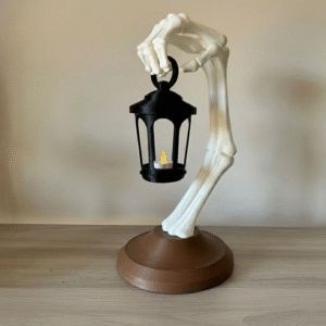 Halloween Decor Skeleton Arm Lantern - 3D Printed Gothic Night Light for Spooky Home Decor