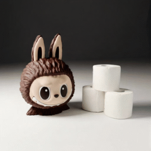 3D Printed Labubu "THE MONSTERS" Toilet Paper Holder | Designer Art Toy Decor